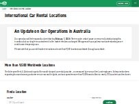 Website Screenshot Enterprise Rent-A-Car - Sydney City