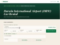 Website Screenshot National Car Rental - Darwin International Airport