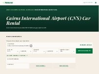 Website Screenshot National Car Rental - Cairns International Airport