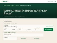 Website Screenshot National Car Rental - Cairns Domestic Airport