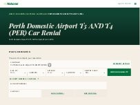 Website Screenshot National Car Rental - Perth Domestic Airport