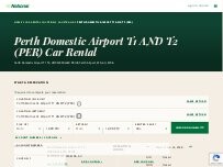 Website Screenshot National Car Rental - Perth Domestic Airport