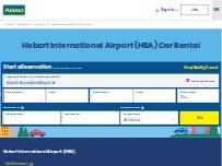 Website Screenshot Alamo Rent A Car - Hobart Airport