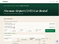 Website Screenshot National Car Rental - Newman Airport