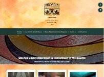 Website Screenshot Arcadia Leadlight & Stained Glass