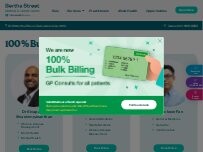 Website Screenshot Bertha Street Medical & Dental Centre