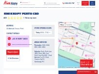 Website Screenshot Kwik Kopy Perth CBD
