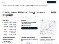 Website Screenshot CoinFlip Bitcoin ATM - Pearl Energy Cessnock (Cessnock)