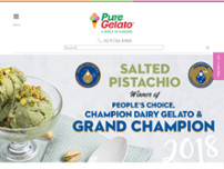 Pure Gelato website screenshot