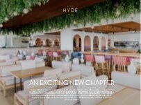 Website Screenshot HYDE PARADISO - CLOSED FOR RENOVATIONS