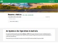 Website Screenshot Enterprise Car Hire - Whitsunday Coast Airport