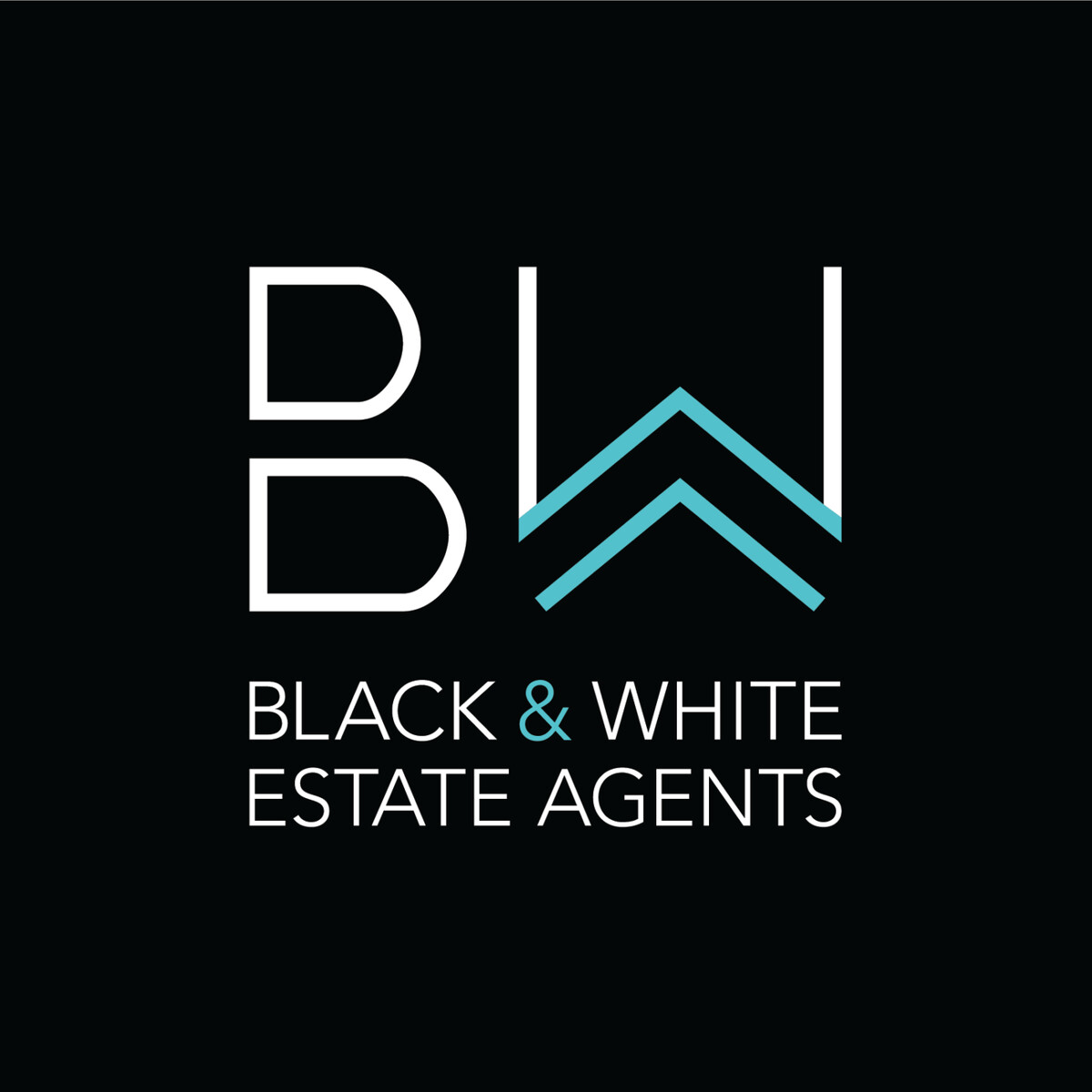 Black & White Estate Agents Logo