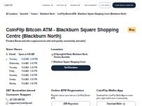 Website Screenshot CoinFlip Bitcoin ATM - Blackburn Square Shopping Centre (Blackburn North)