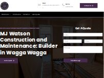 Website Screenshot MJ Watson Construction and Maintenance