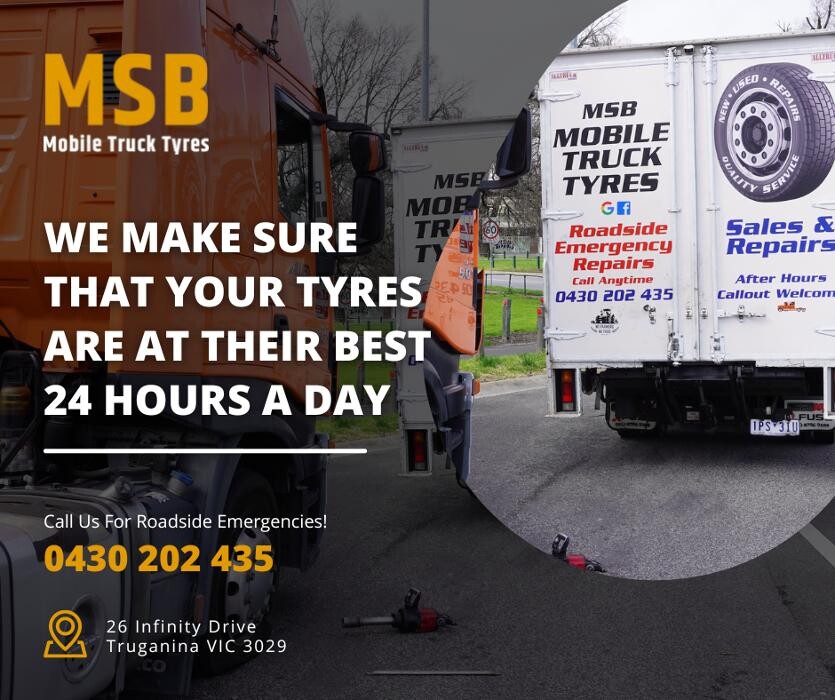 Images MSB Mobile Truck Tyres & Wheel Alignment Truganina