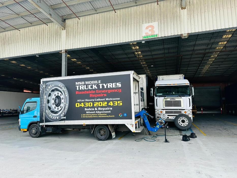 Images MSB Mobile Truck Tyres & Wheel Alignment Truganina