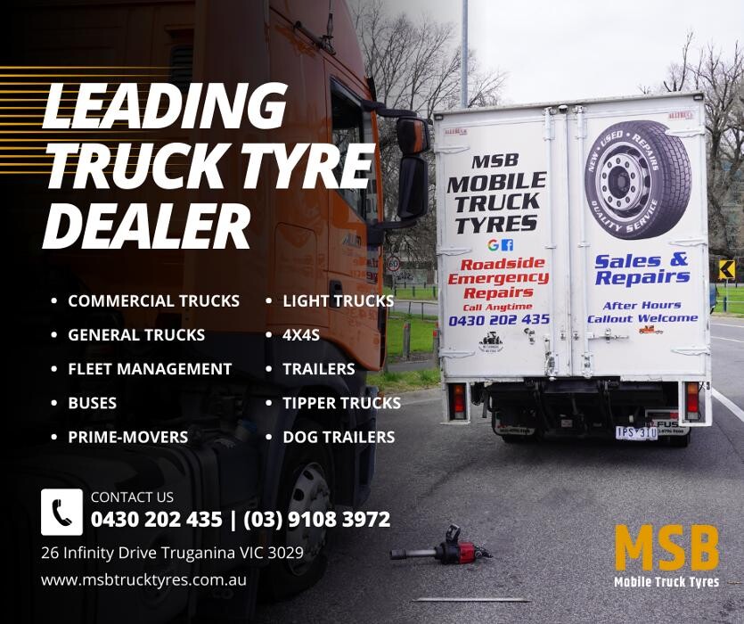 Images MSB Mobile Truck Tyres & Wheel Alignment Truganina