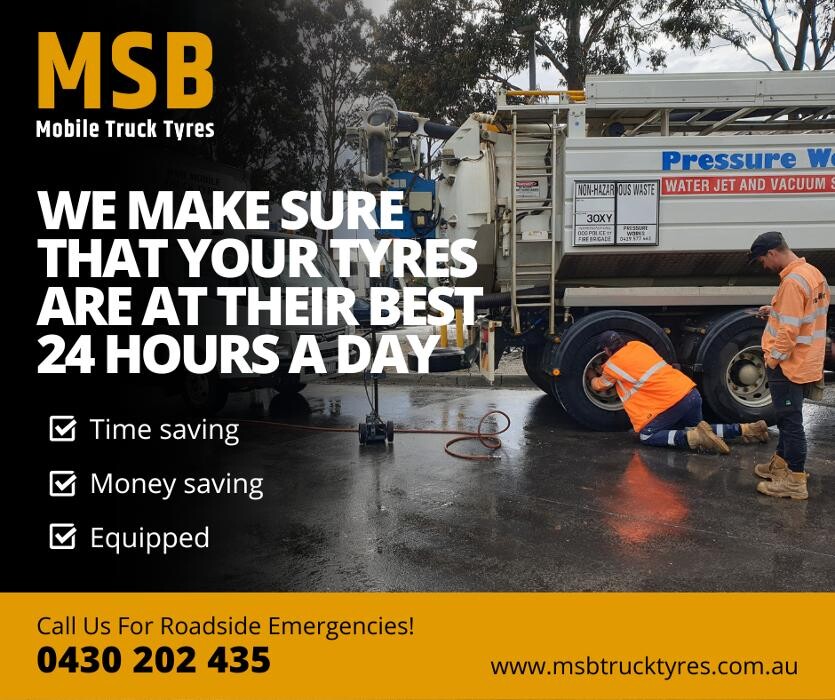 Images MSB Mobile Truck Tyres & Wheel Alignment Truganina