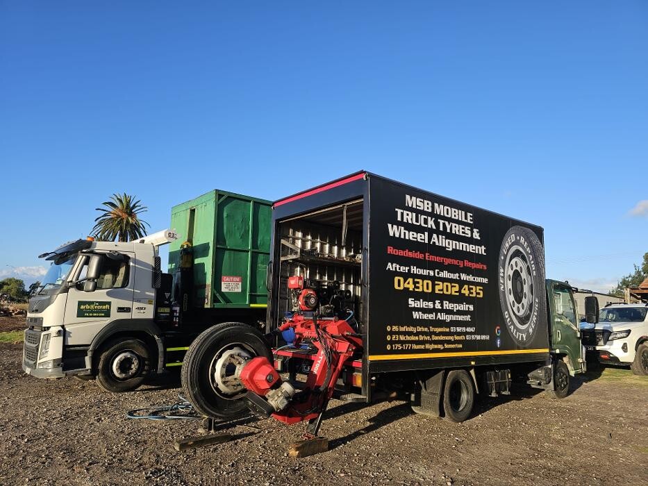 Images MSB Mobile Truck Tyres & Wheel Alignment Truganina