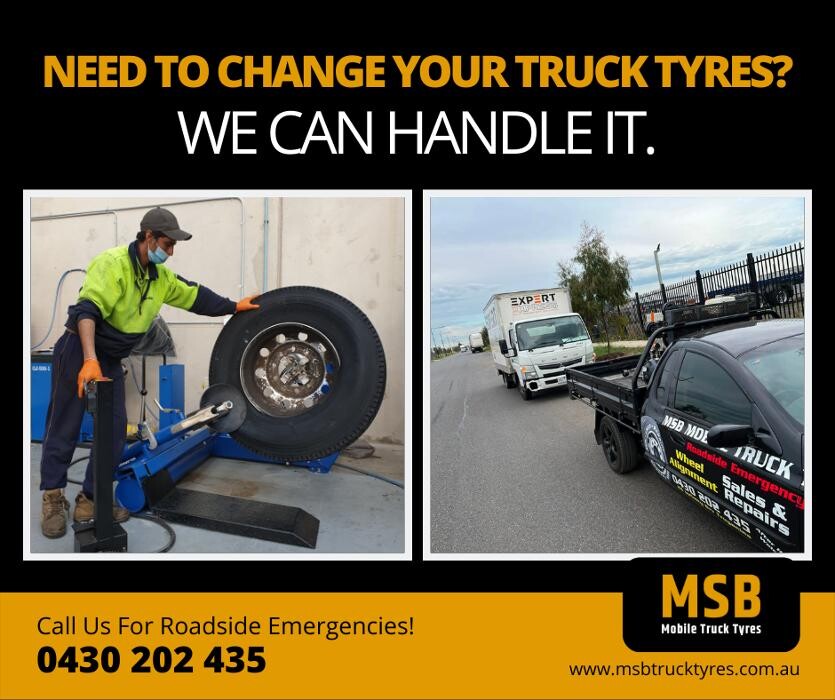 Images MSB Mobile Truck Tyres & Wheel Alignment Truganina