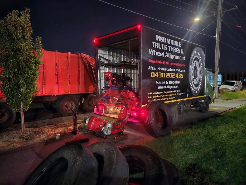 Images MSB Mobile Truck Tyres & Wheel Alignment Truganina
