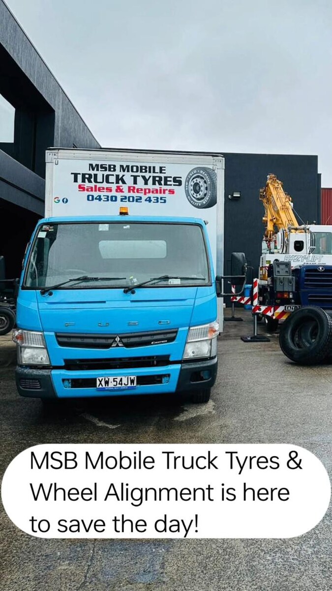 Images MSB Mobile Truck Tyres & Wheel Alignment Truganina