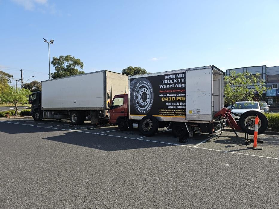 Images MSB Mobile Truck Tyres & Wheel Alignment Truganina