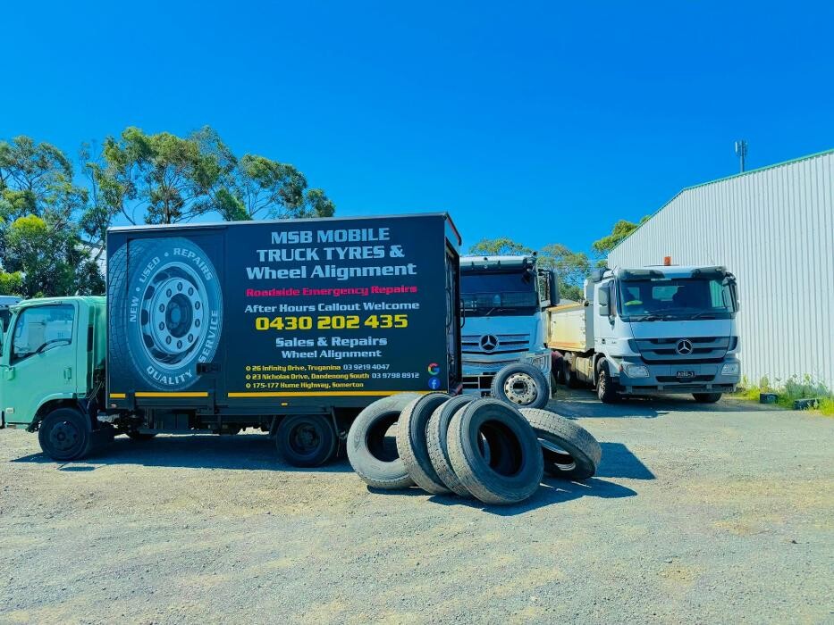 Images MSB Mobile Truck Tyres & Wheel Alignment Truganina