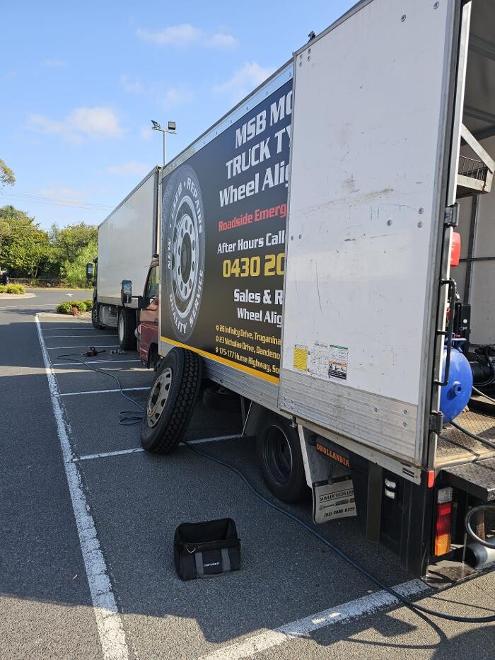 Images MSB Mobile Truck Tyres & Wheel Alignment Truganina