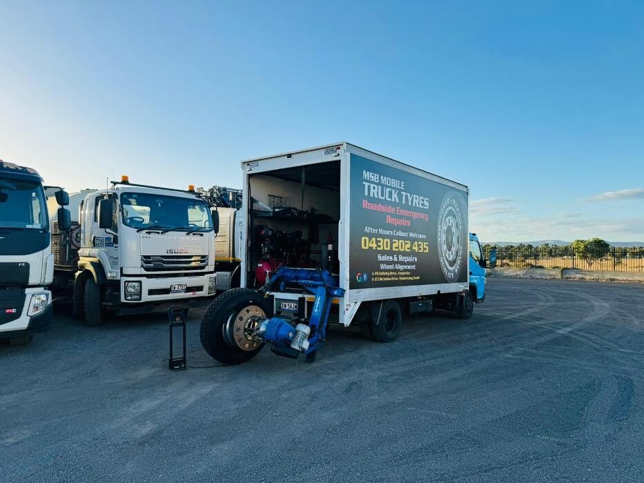 Images MSB Mobile Truck Tyres & Wheel Alignment Truganina