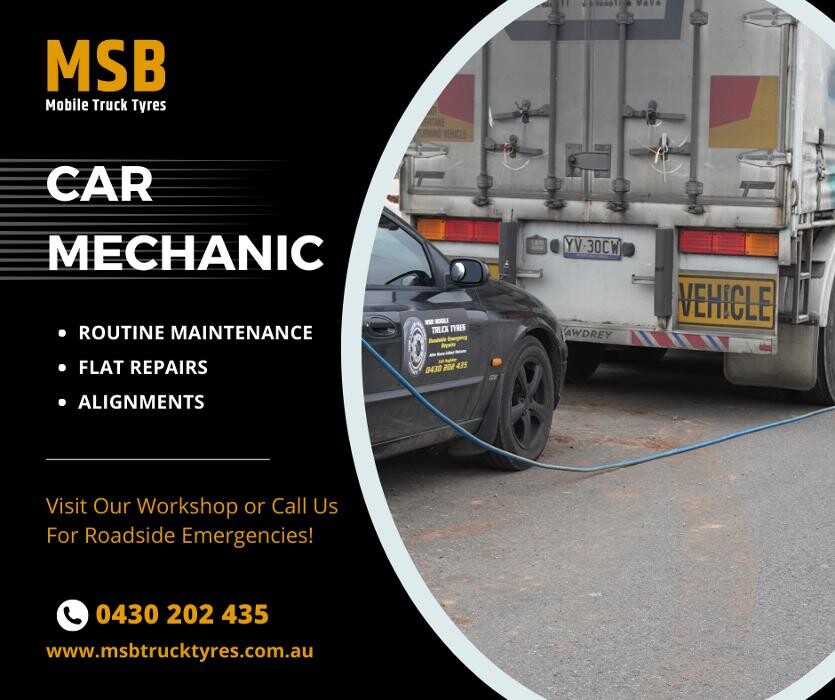 Images MSB Mobile Truck Tyres & Wheel Alignment Truganina