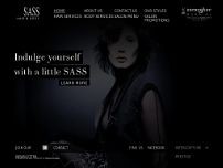 Sass Hair & Body website screenshot