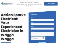 Website Screenshot Adrian Sparks Electrical