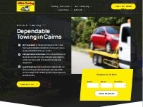 Website Screenshot Alfie's Towing