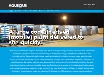 Website Screenshot Aqueous Solutions