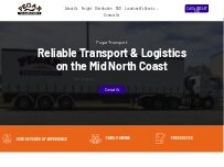 Website Screenshot Pegar Transport