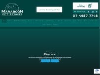 Website Screenshot Maraboon Pet Resort