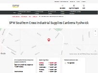 Website Screenshot SPW Southern Cross Industrial Supplies Canberra