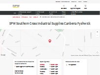 Website Screenshot SPW Southern Cross Industrial Supplies Canberra