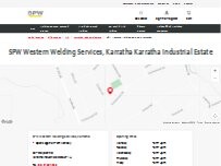 Website Screenshot SPW Western Welding Services, Karratha