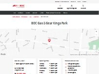 Website Screenshot BOC Gas & Gear