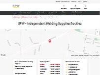 Website Screenshot SPW - Independent Welding Supplies