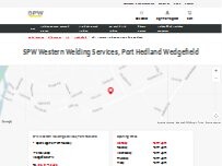 Website Screenshot SPW Western Welding Services, Port Hedland