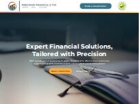Website Screenshot Precision Financial & Tax