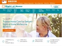 Website Screenshot Right at Home Melbourne Berwick
