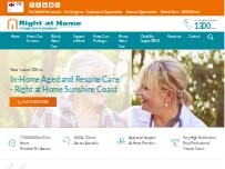 Website Screenshot Right at Home Sunshine Coast
