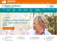 Website Screenshot Right at Home Sydney Ryde