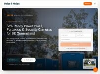 Website Screenshot Poles and Holes