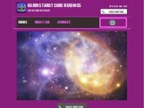 Website Screenshot Karens Tarot Card Reading