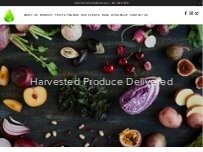 Website Screenshot Harvested Produce Delivered